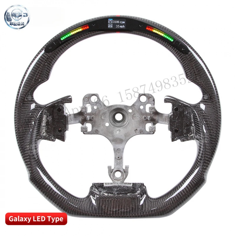 Suitable for Isuzu Modified Racing Track Version LED Carbon Fiber Steering Wheel with Mobile App Function