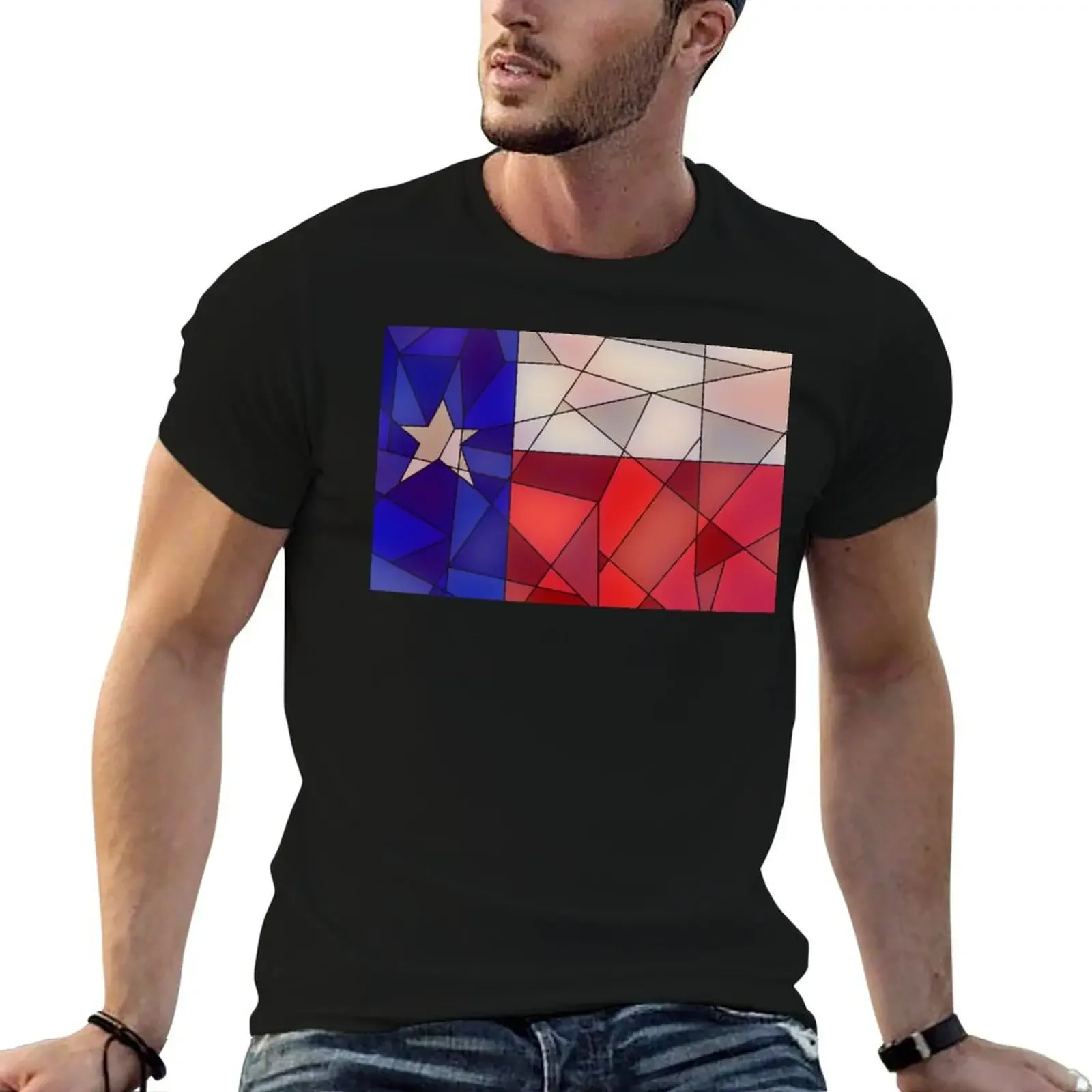 Abstract Texans T-Shirt graphic shirts sublime oversized graphic tee t shirts for men cotton