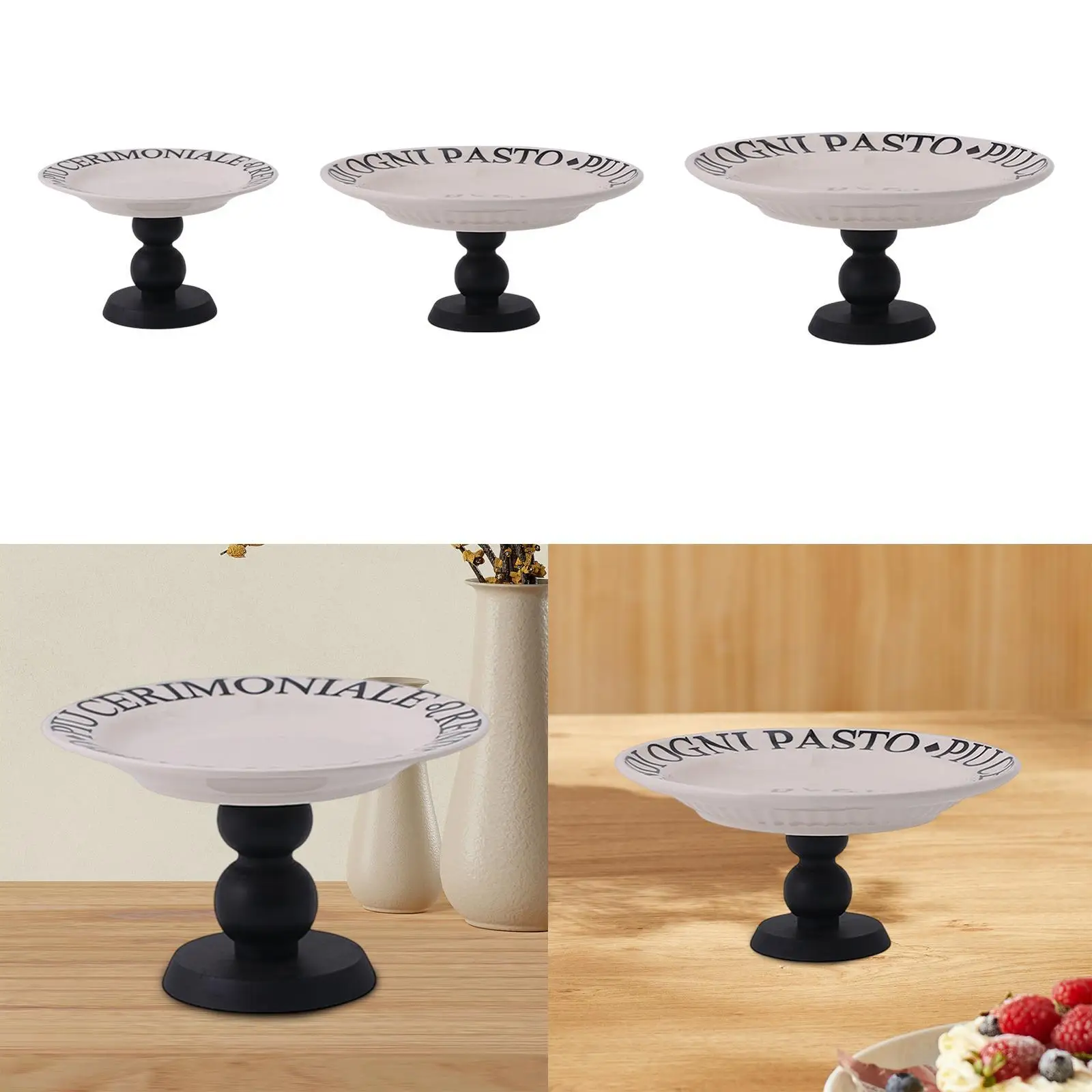 Cake Stand Vintage Food Tray Multipurpose Candle Jewelry Decorative Tray High