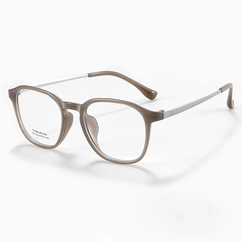 KJDCHD TR90 مع إطار نظارات بصرية من التيتانيوم مع عدسات وصفة قصر النظر مد البصر رؤية المسافة نظارات طبية صحيحة #6