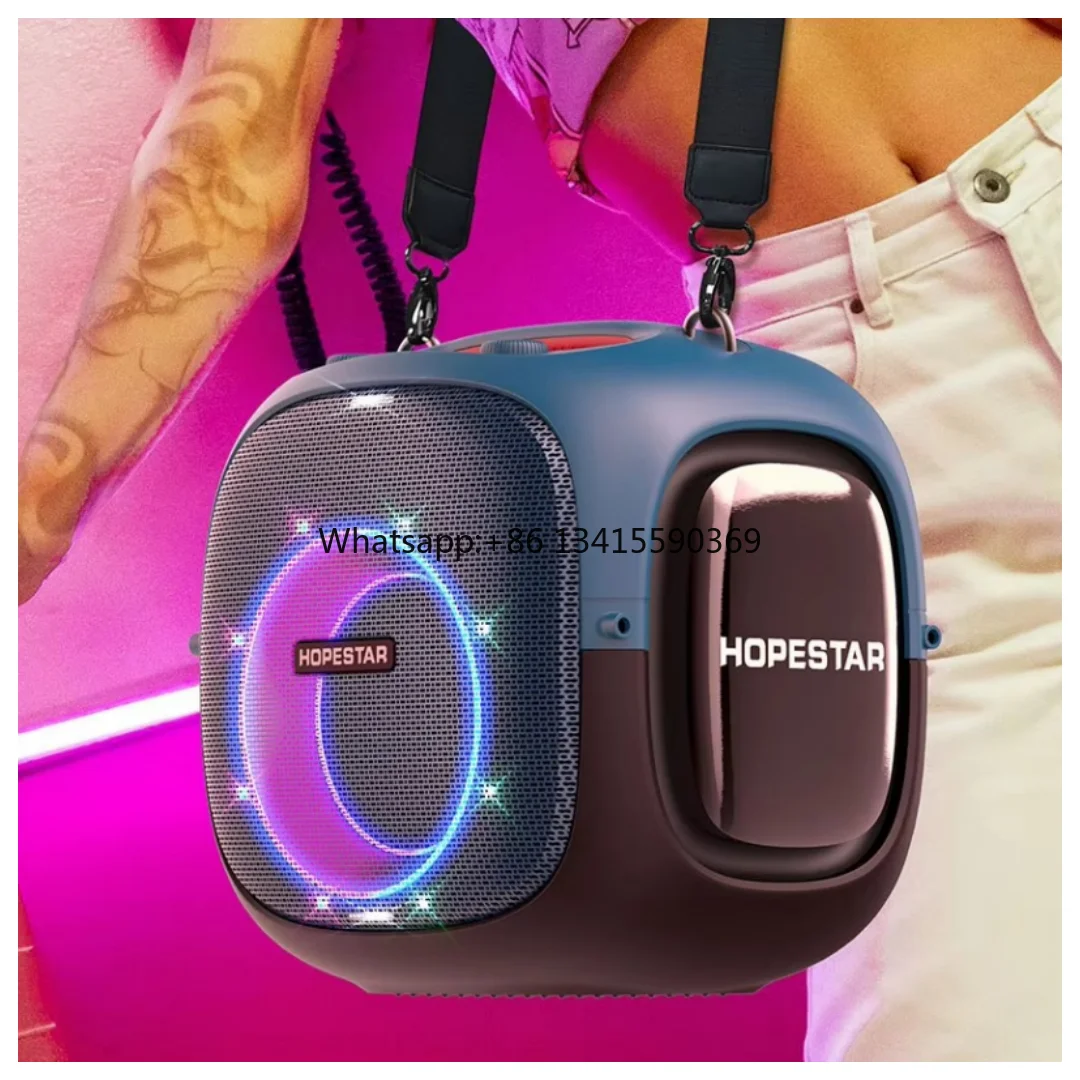 Hopestar Partyone Ut 240W Grande Potenza Esterna Impermeabile Hifi Stereo Subwoofer Wireless Rgb Luce Portatile Karaoke Suono Con Microfono