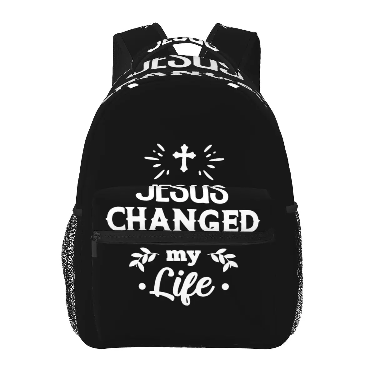 

Jesus Changed My Life Casual Backpack Unisex Students Leisure Travel Computer Backpack