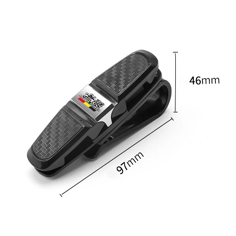 MUGEN Car Glasses Case Auto Sun Visor Glasses Holder Sunglasses Clip Card Ticket Holder Pen Case Clip Box Universal