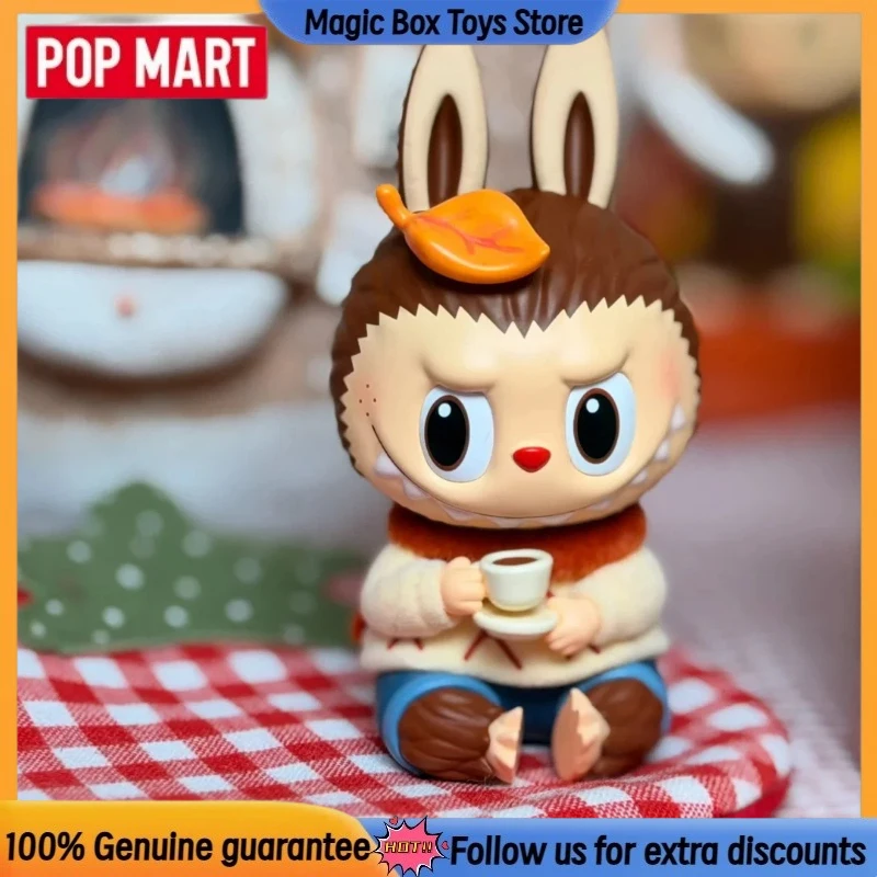 

POPMART Labubu Zimomo, теплый свитер, серия, фигурка, голова, карта, милая фигурка Labubu, коллекция стола, украшение, трендовая игрушка, кукла для детей