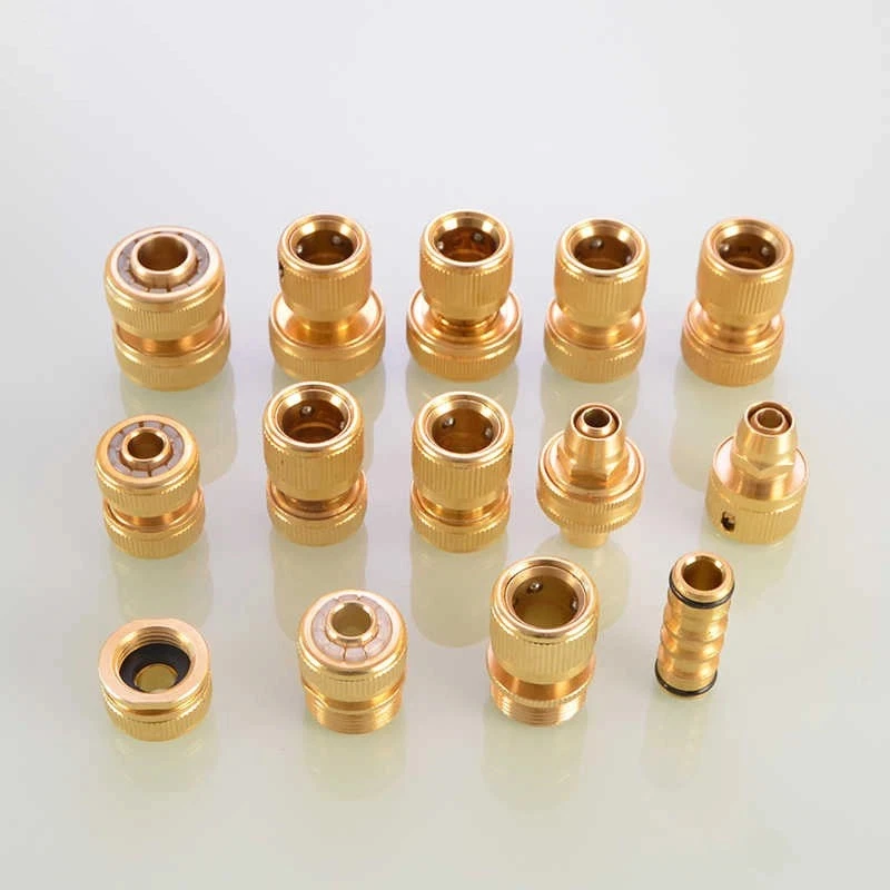 1/2/5 قطعة 3/8 "1/2" 3/4 "النحاس موصل سريع مجموعة حديقة سقي خرطوم المياه الأنابيب محول تركيبات أداة
