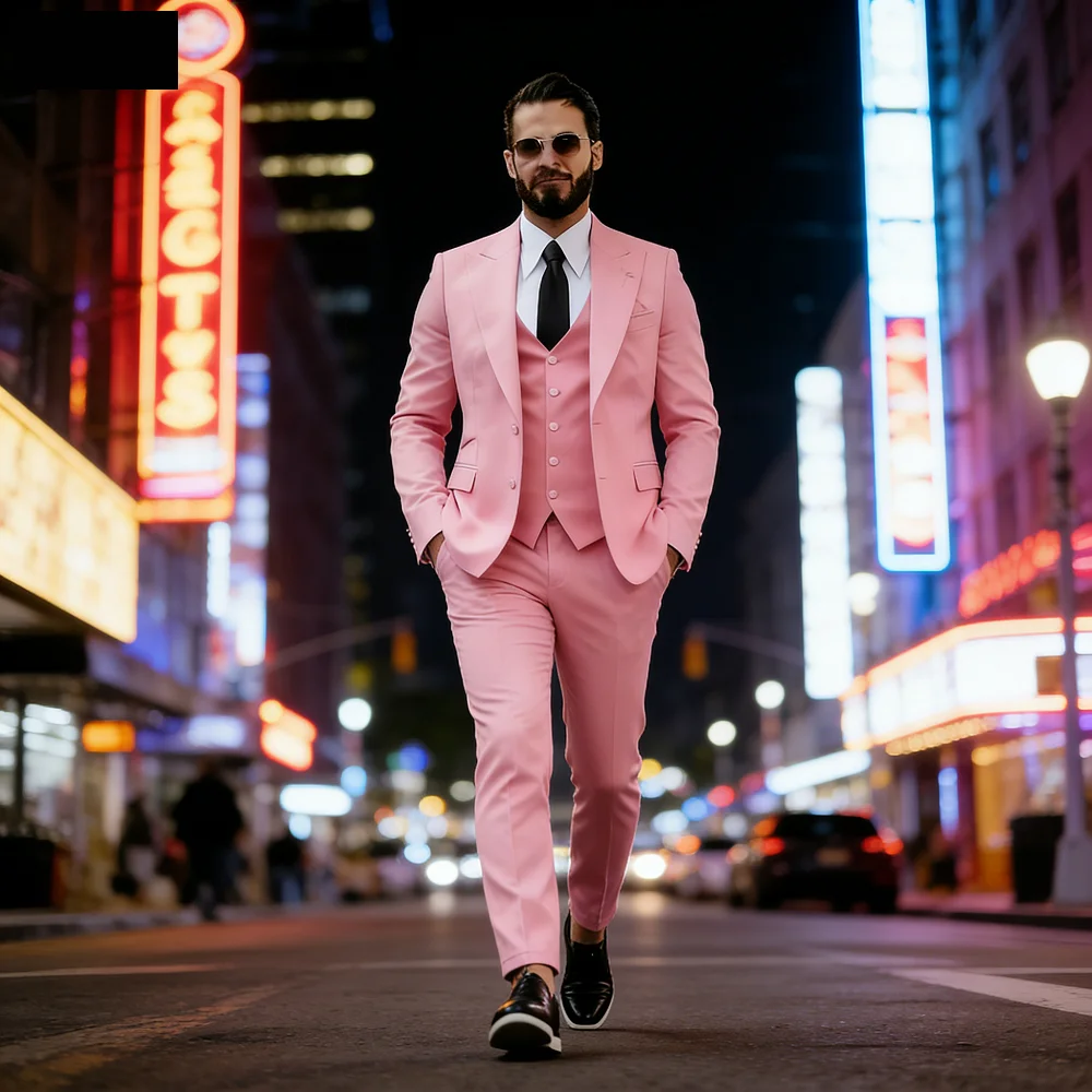 

Элегантный коричневый свадебный смокинг для мужчин, приталенный крой, с острыми лацканами, для торжественных мероприятий и шаферов, новейшие дизайны, костюм-терно.