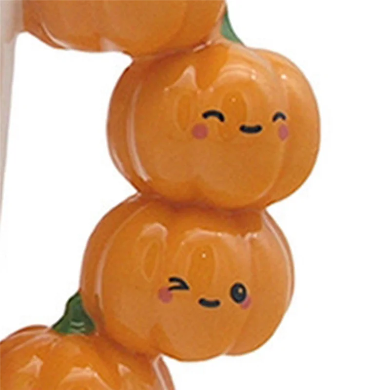 【Rushed】 Pumpkin Handle Mug-Beautiful Girl Design, Innovative Tea Coffee Cup, Ideal Gift For Various Occasions.