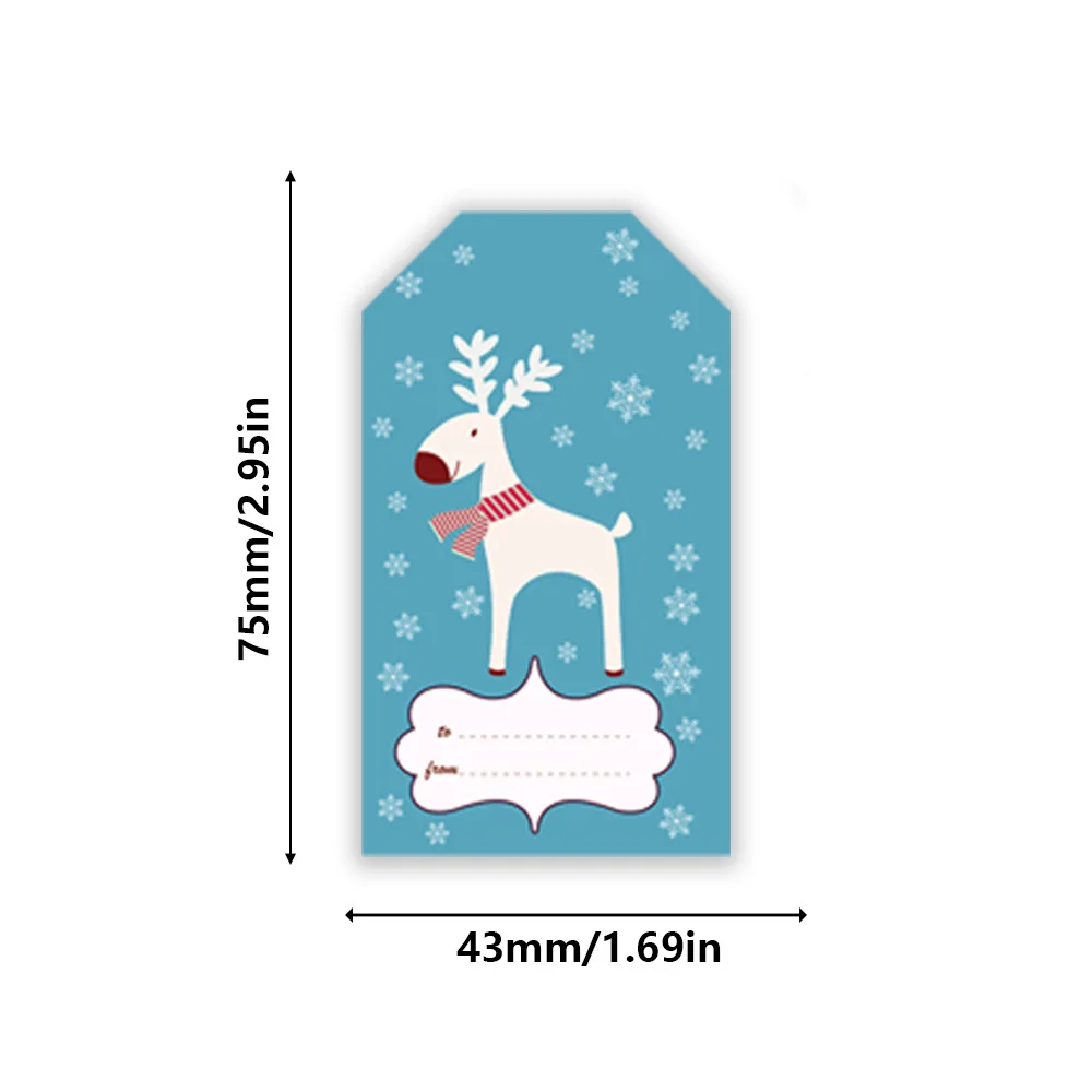 50-250pcs  Rectangle Christmas Gift Box Decor Seal Sticker New Merry Christmas Stickers Cute Santa Stickers Stationery