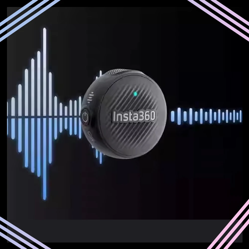 Микрофонный воздушный передатчик Insta360 X5, 48 кГц, высококачественная совместимость с шумоподавлением, Flow 2 Pro, индивидуальная запись, верхняя часть в один клик