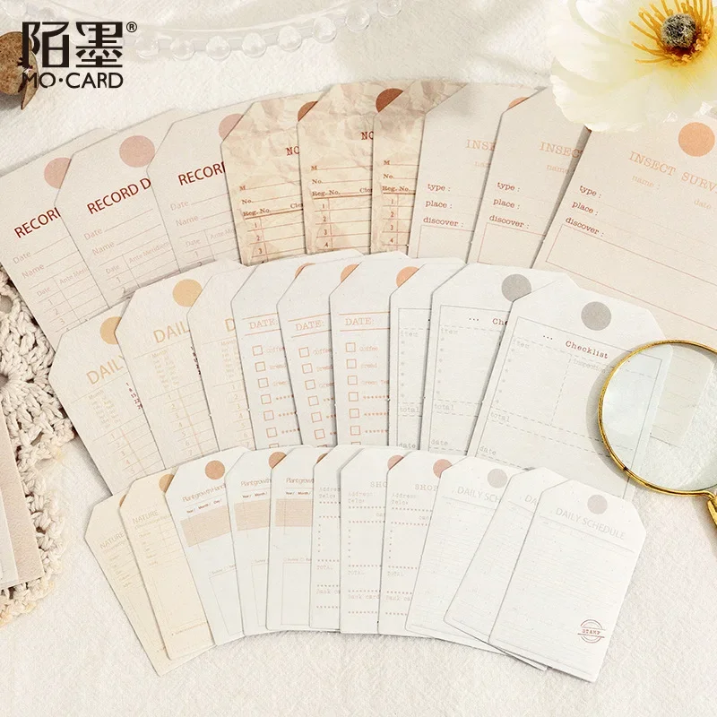 30Pcs Diary Sticker Scrapbooking Tag Message Planner Japanese Junk Journal Kawaii Decorative Stationery Craft Sticker