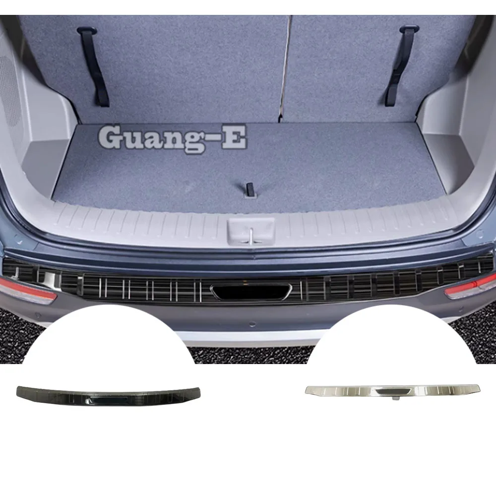Stainless Steel Car External Rear Bumper Trim Decoration Cover Trunk Interior Accessories for Hyundai Custo 2021 2022 2023 2024