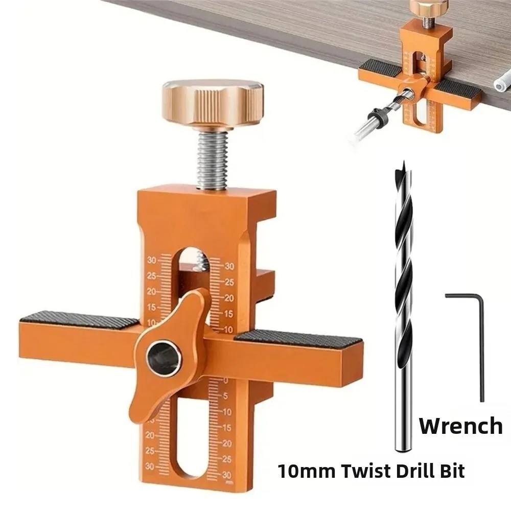 

2 in 1 Cabinet Door Installation Positioner Quick Positioning Aluminum Alloy Cabinet Door Panel Installation Jig Wear-resistant