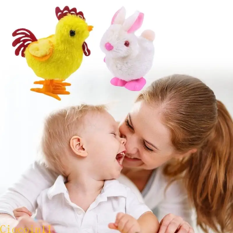 Y1UB Cartoon Baby Chick Robot giocattolo Pasqua Regali da collezione Regali Natale Decorazione