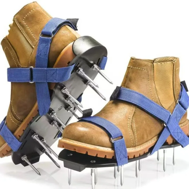 Grass Stud Shoes 4.2cm, Inflatable Lawn, Lawn Aeration Shoes, Self-Leveling Epoxy, New Garden Tool