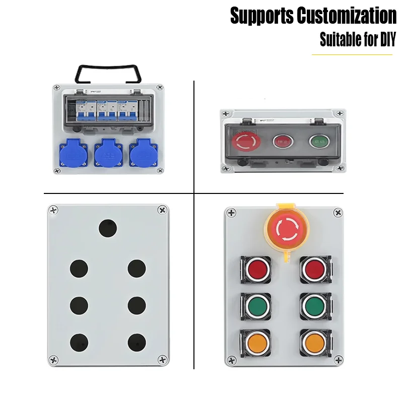 AG Series Plastic ABS Junction Box Screw Cable Custom Waterproof Junction Box IP67 Outdoor Electrical Junction Box Enclosure