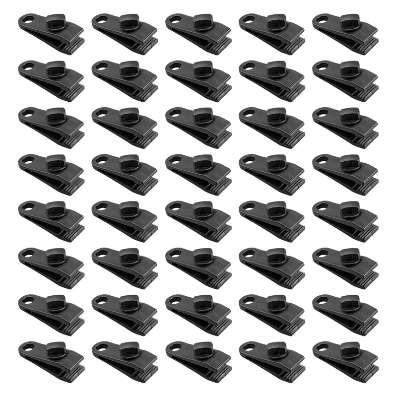 

Tarp Clips Heavy Duty Lock Grip,40 Pcs Awning Clamp Suit For Camping Farming Tarps Canopy Car Swimming Pool Covers Boat