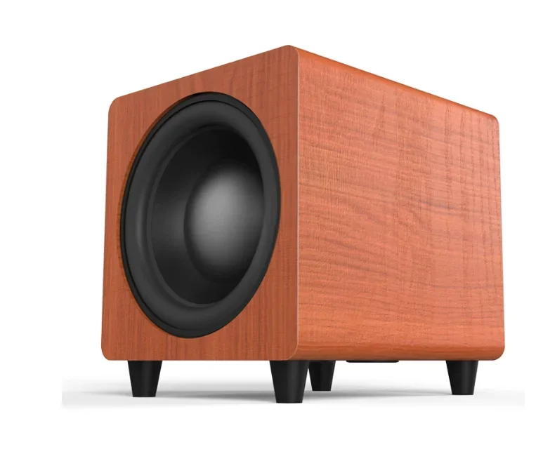 Wooden 300-watt Active Subwoofer, 10-inch Subwoofer Speaker, Home Theater Heavy Subwoofer Speaker