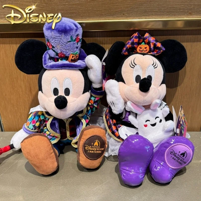 

Оригинальная мультяшная кукла Disney 2024 на Хэллоуин Микки Минни король, милая коллекция брелоков для детей, подарок на день рождения и Рождество