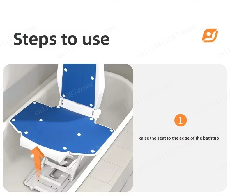 Electric Lift Chair Multifunctional Modern Elderly Assistance Stand-Up Bath Shower Chair for Home Use
