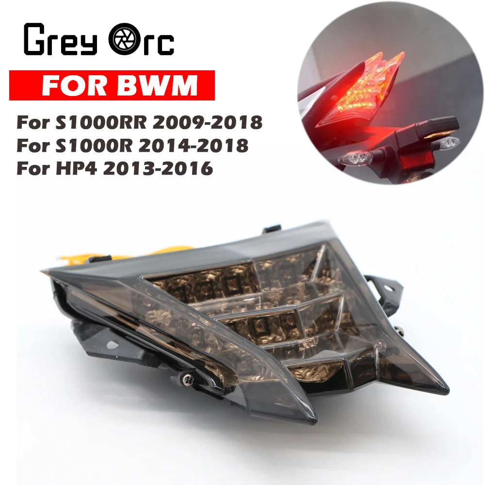 

For BWM S1000RR 2009-2018 S1000R HP4 2014-2016 Accessories Motorcycle Rear Tail Light Brake Signal Indicator Integration