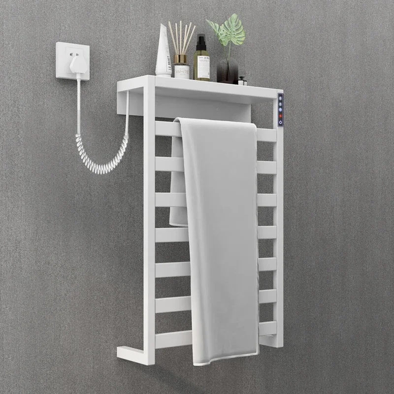 Electric Heating Towel Rack Small Size Household Ultra-thin Bathroom Rack Intelligent Drying Towel Rack Small Narrow