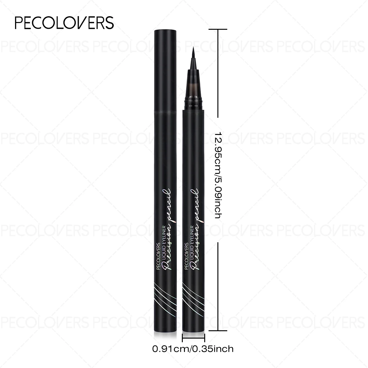 3 szt. Wodoodporny eyeliner, długotrwały, szybkoschnący eyeliner w płynie, idealny na Boże Narodzenie, Halloween, Święto Dziękczynienia