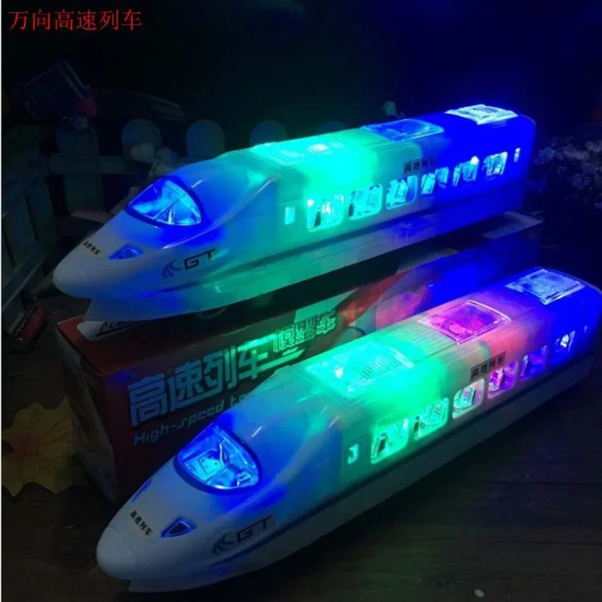 Children's electric toys, train sound and light harmony, high-speed train simulation, subway luminous toys