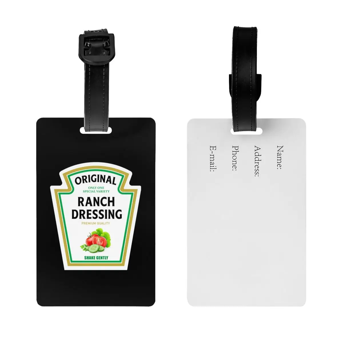 مزرعة خلع الملابس هالوين زي مطابقة الخردل كيتشب مايو علامة الأمتعة لحقائب السفر علامات الأمتعة غطاء الخصوصية معرف التسمية