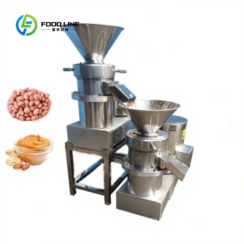 Industrial High Shear Mixer Emulsifier PLC Core Colloid Mill For Peanut Paste Nut Butter Processing Customized
