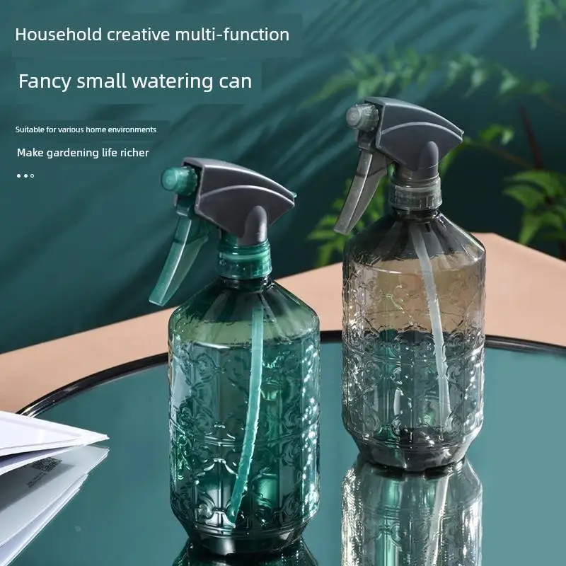 Diamond Patterned Hand-Pressed Plastic Spray Bottle Gardening Cleaner Tool Multi-Style 1000ml Home Personal Cleaning Supply