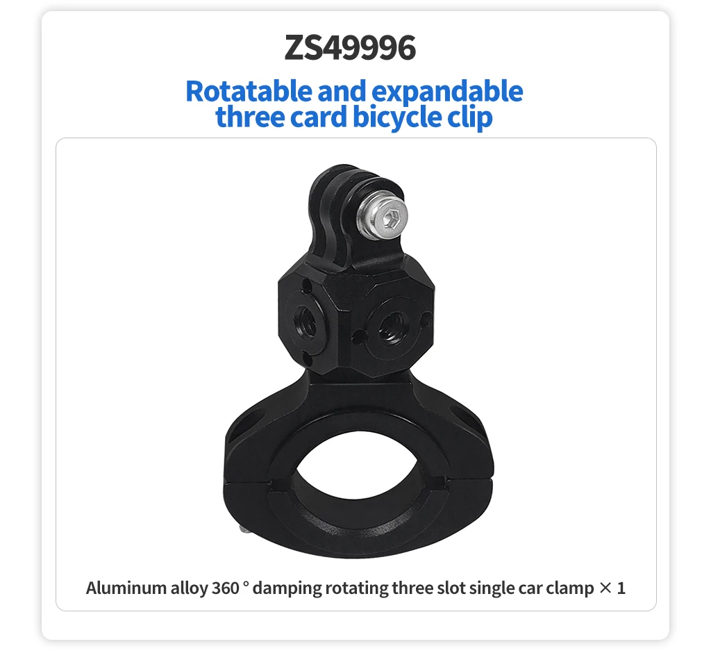 360 drehbarer Fahrrad kamera halter Schnell verschluss Split Mount Lenker klemme Motorrad halterung für Gopro Hero 13 12 11 Dji Action 4 – Detail 35