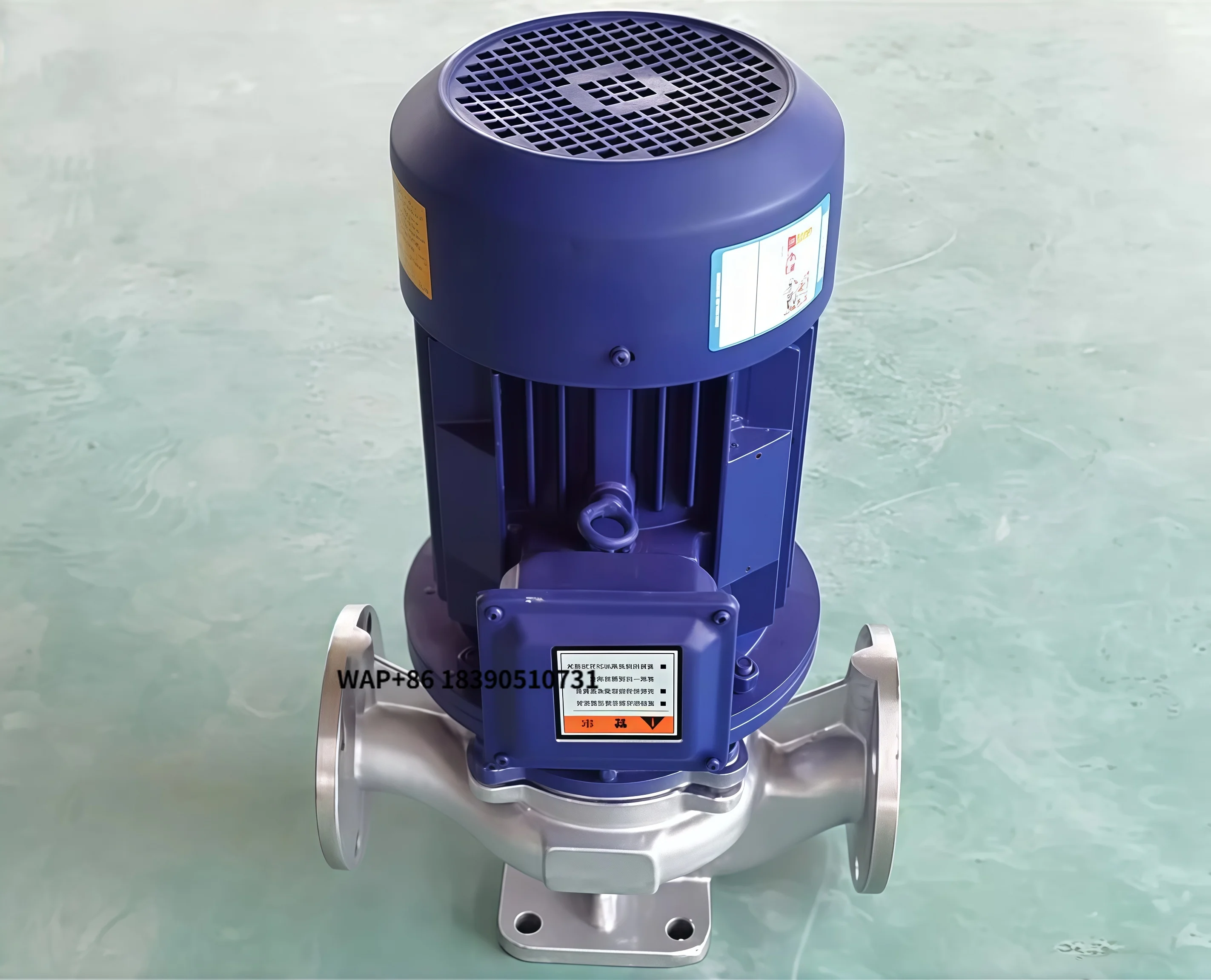 Single Stage Single Suction Vertical Pipe Centrifugal Hot Water Circulation Pump Can Be Customized