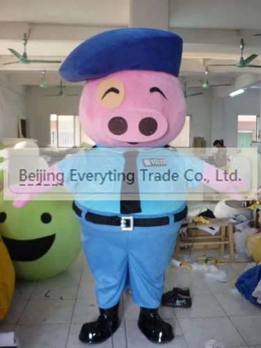 New Adult Hot Sale Foam Cute Pig Cartoon Mascot Costume Plush Christmas Fancy Dress Halloween Mascot Costume