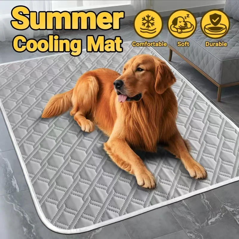 

1PC A Pet Cooling Pad Ceiling Washable And Anti Slip Bottom Large Dog Cooling Bed And Cat Ice Pad Cooling Pad For Pets