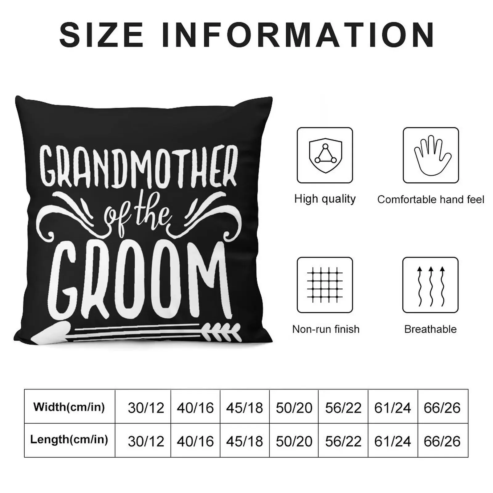 Grandmother of the groom Throw Pillow pillow cover christmas Pillow Cases autumn decoration christmas supplies