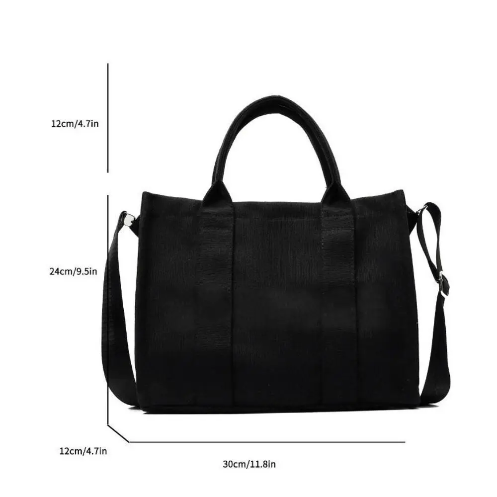 حقائب كتف قماش عادية عتيقة Harajuku حمل الحقائب المراهقين حقيبة ساعي سعة كبيرة حقيبة يد حقيبة كروسبودي الفتيات #6