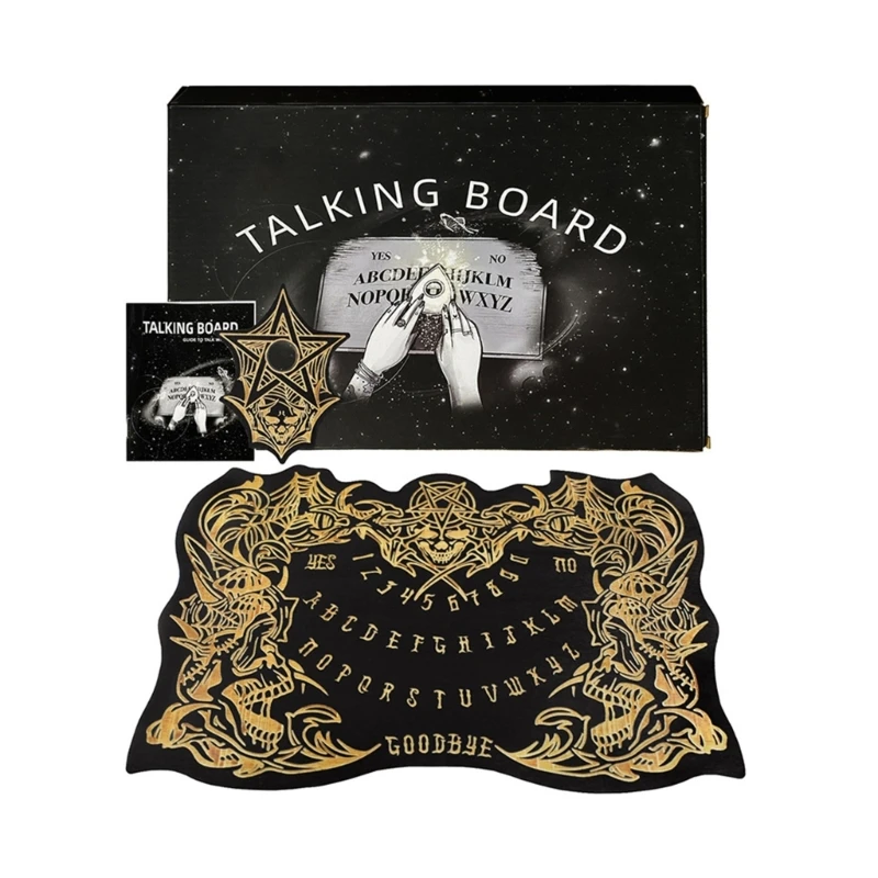 31BE Skull Divination Board with Planchette Dowsing Message Telling Tool Enduring