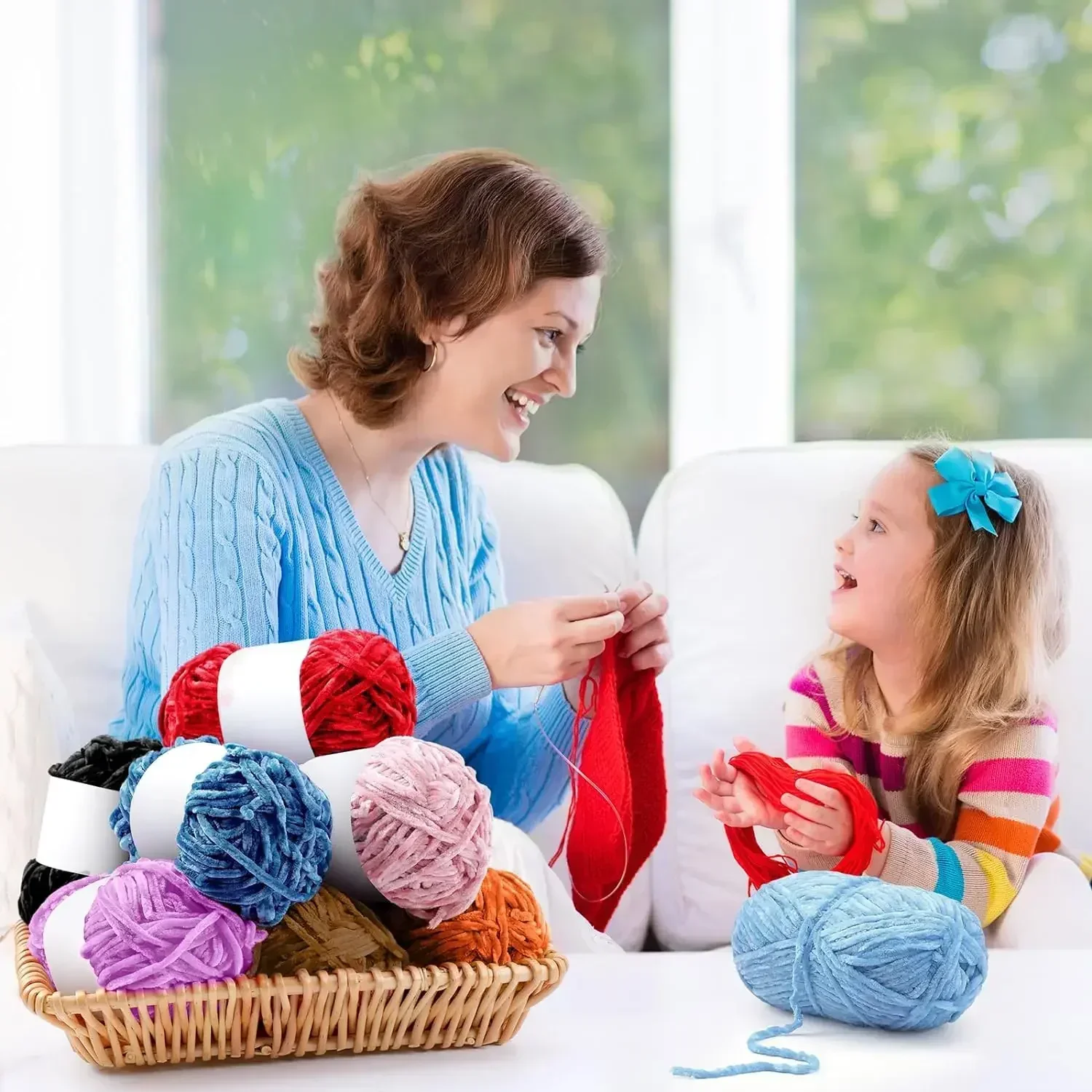 Soft Chenille Yarn 100g for Crafting Projects