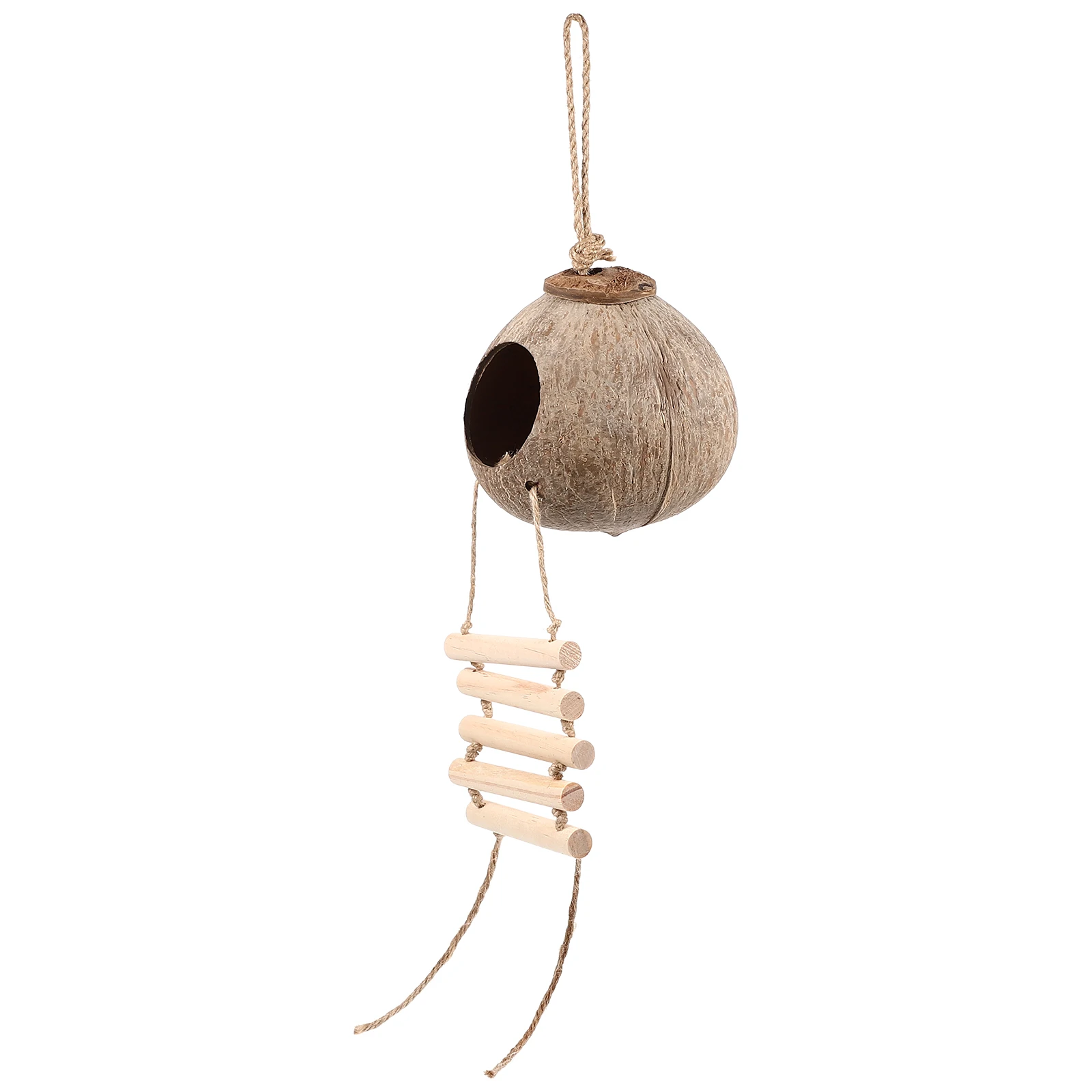 

1Set Hanging Bird Nest Coconuts Shell Breeding Birdcage Resting Bed Parrot Bird House Decorative Sleeping Nest for Pets