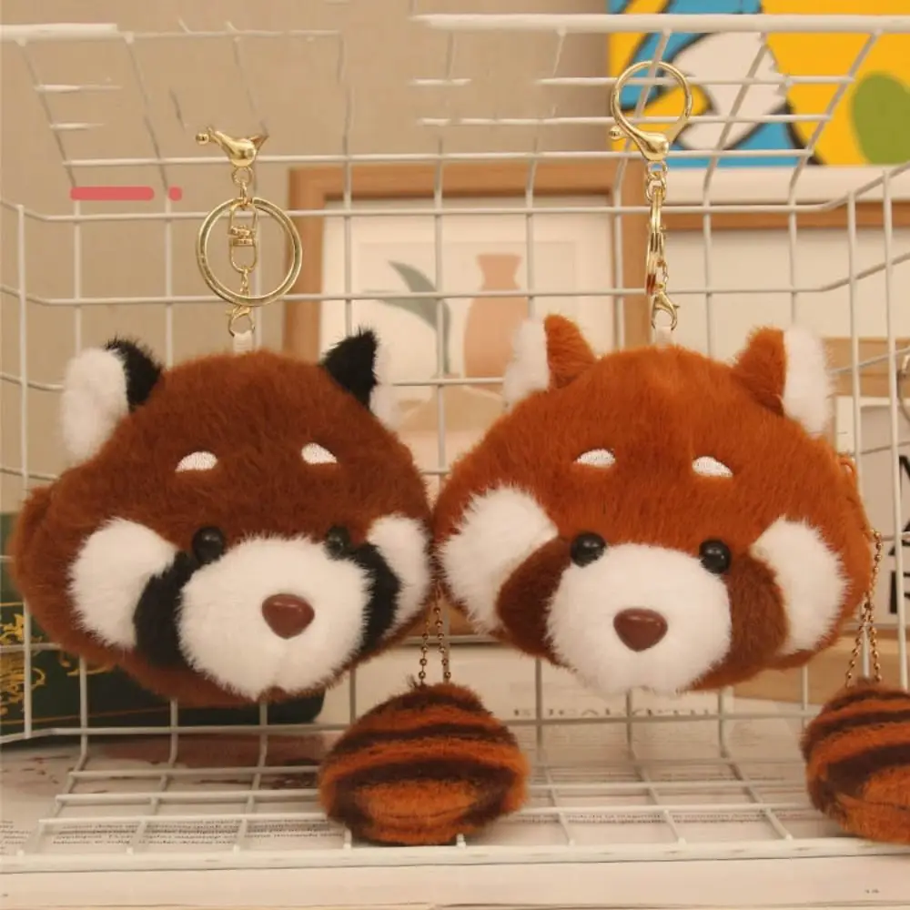 Kawaii mignon raton laveur porte-clés moelleux voiture porte-clés petit raton laveur porte-monnaie saint valentin