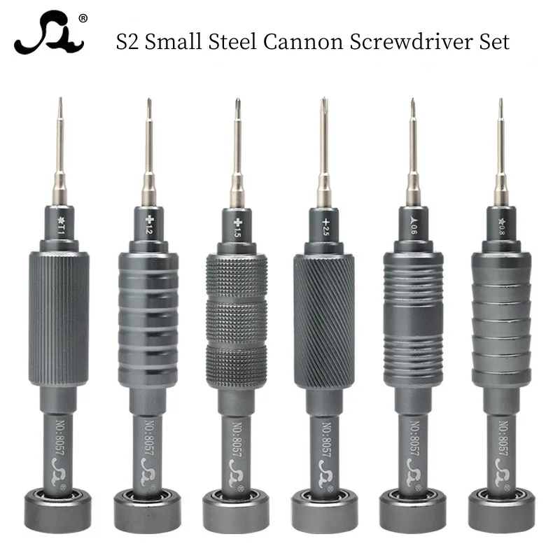 Set di cacciaviti di precisione S2 Cacciavite con pistola in acciaio piccolo per strumenti di riparazione e smontaggio di prodotti elettronici Apple 8057
