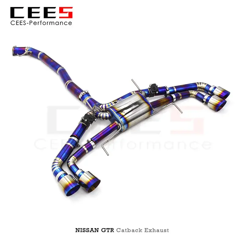 cees Exhaust for GTR/GT-R R34/R35 3.8TT 2008-2022 Tuning Performance Titanium alloy Valve Exhaust System Muffler Exhaust Pipe