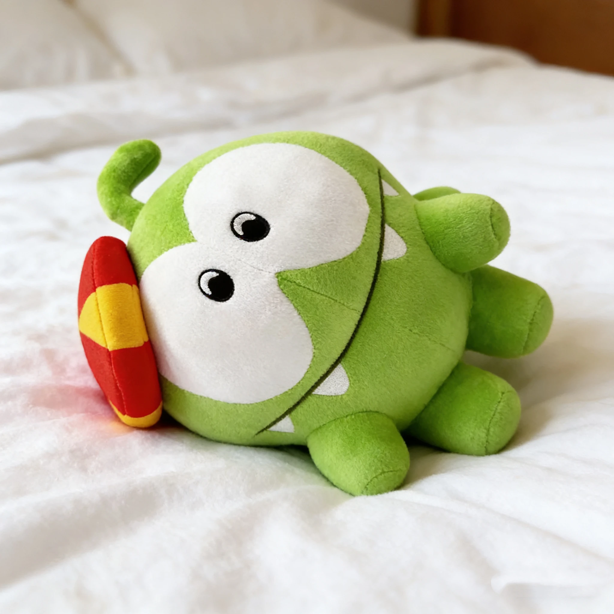 

Kawaii Green 25cm Om Nom Plush Doll Soft Stuffed Toy Birthday Gift for Boys Girls