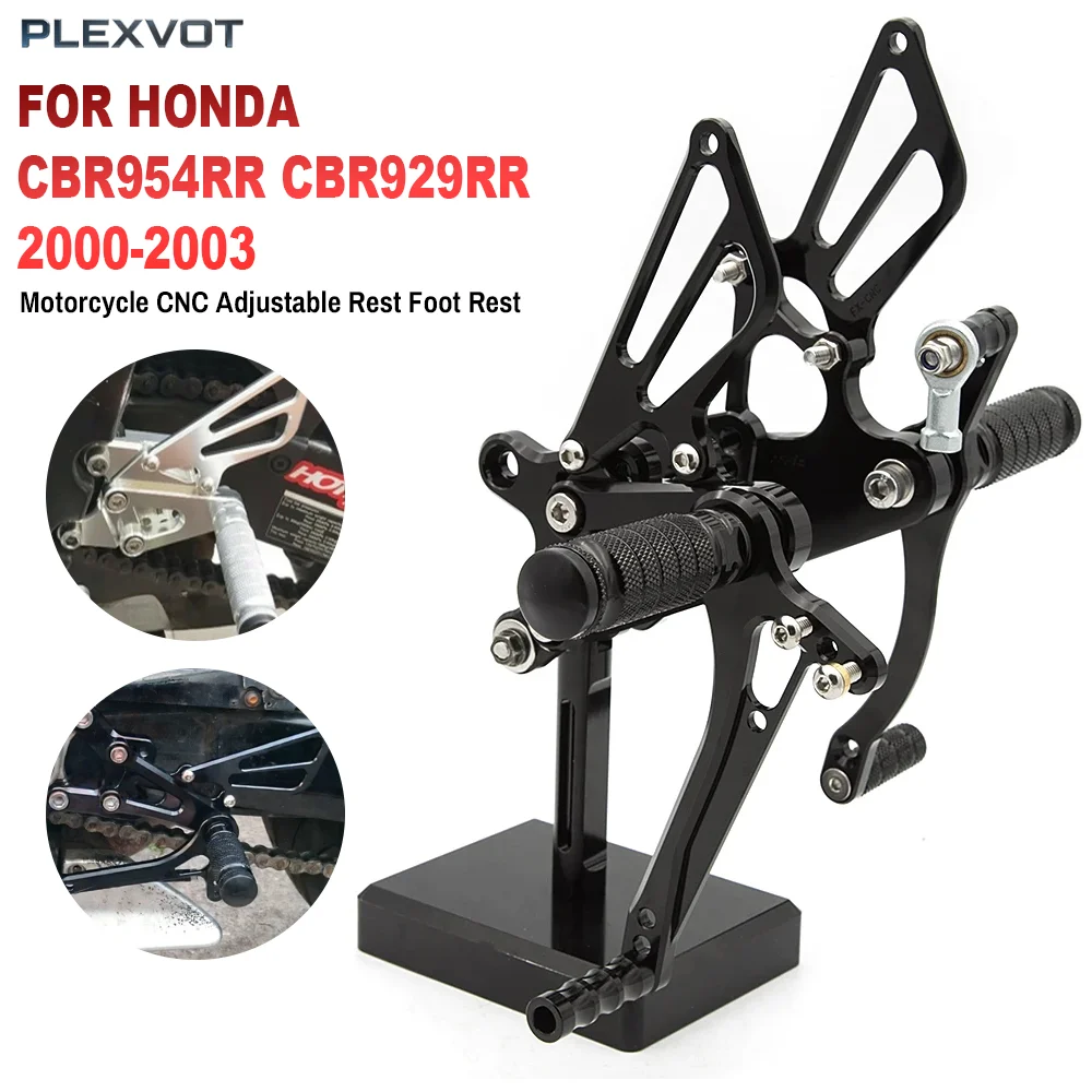 

For Honda CBR954RR CBR929RR CBR 954RR 929RR CBR954 CBR929 RR 2000 2001 2002 2003 CNC Rearset Footpeg Footrest Foot Pegs Pedal