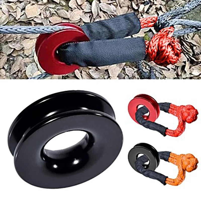 Lightweight Aluminum Winch Snatch Recovery Ring Recovery Loop Strong and Reliable Alternative to Traditional Grab Block 40JE