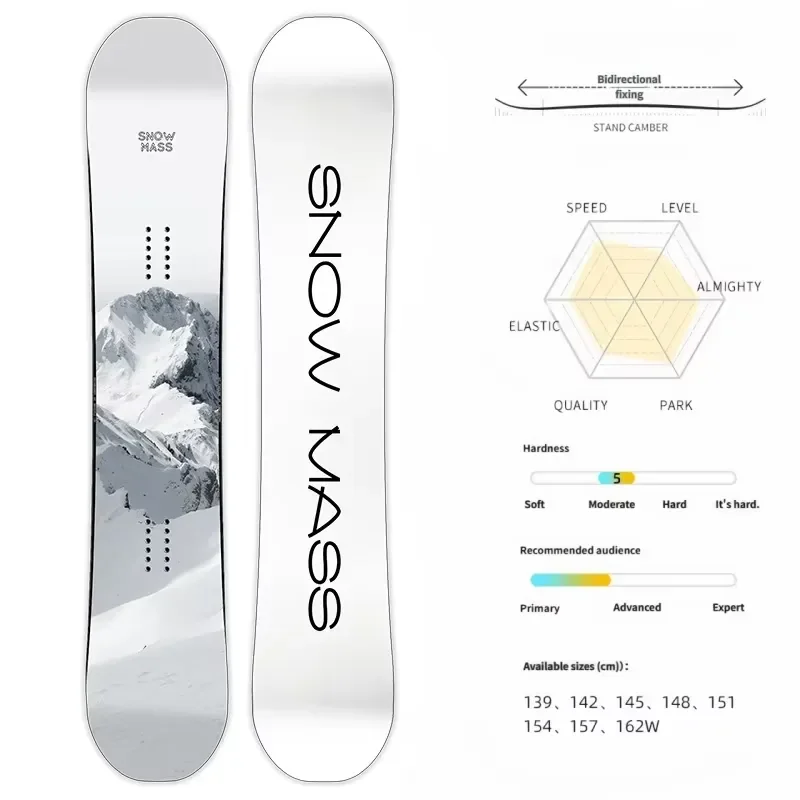 Factory Sale Professional Snowboard Custom Design Fiberglass ABS Sandwich Poplar Women Man Skiing Winter All Mountain