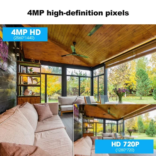 Imagen 2 del producto Srihome-cámara IP domo de 4MP, cámara de seguridad CCTV Wifi H.265, alarma de Audio bidireccional, videovigilancia Push Onvif, funciona en NVR SH030