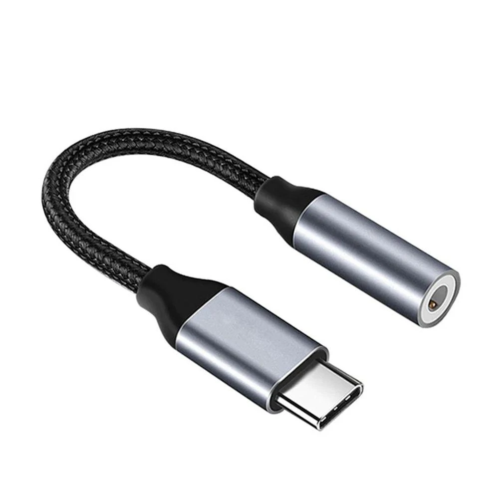 USB C Type C naar 3,5 mm Aux-adapter Type c 3 5-aansluiting audiokabel Oortelefoonkabelconverter voor iPhone 15 Pro Samsung Galaxy S24 S23 - afbeelding 1