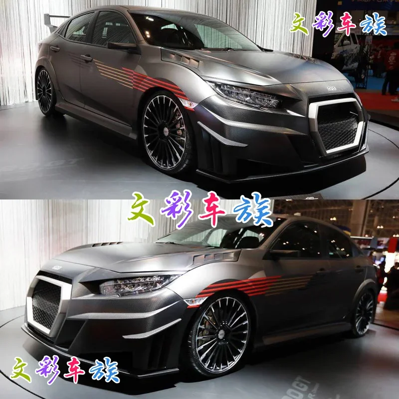 Car sticker FOR Honda Civic car body appearance decoration fashion racing decal float film accessories