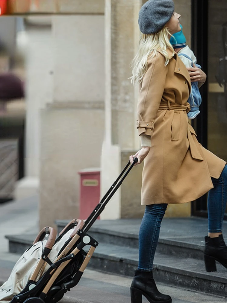 Babyfond-Poussette Légère pour Enfants, Cadre localité, Voiture Portable, Chantier, Parapluie pour Nouveau-Né, Cadeaux d'Avion, 5.8kg